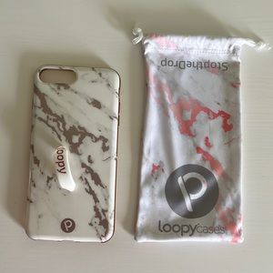 Loopy Case Rose Marble iPhone 8 Plus case